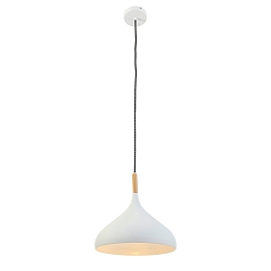 Mexlite Pendel BJORR, 1-flamme, 30cm, hvid