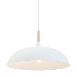 Mexlite Pendel BJORR, 1-flamme, 45cm, hvid