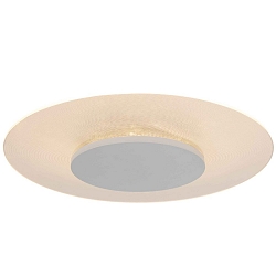 Loftlampe LIDO stor, rund, indirekte, perforeret IP20, hvid mat d�mpbar
