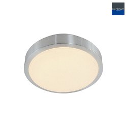 outdoor ceiling luminaire GALAXY small, cylindrical, switchable IP44, steel brushed 