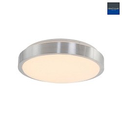 outdoor ceiling luminaire GALAXY large, cylindrical, switchable IP44, steel brushed 