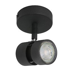 Spot NATASJA 1-flamme, Dim-To-Warm, justerbar GU10 IP20, st�l b�rstet d�mpbar