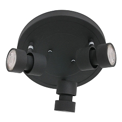 Spotlight bar NATASJA 3-flammer, rund, Dim-To-Warm, justerbar GU10 IP20, st�l b�rstet d�mpbar