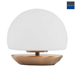 table lamp ANCILLA round, short, with touch dimmer G9 IP20, brushed bronze dimmable