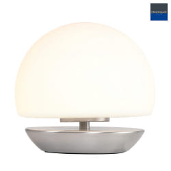 table lamp ANCILLA round, short, with touch dimmer G9 IP20, steel brushed dimmable