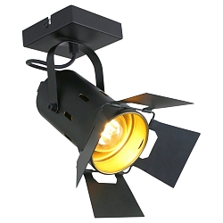 Mexlite Spot CARR�, 1-flamme, studio spotlight, sort