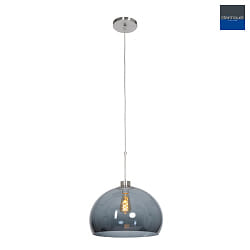 pendant luminaire SPARKLED LIGHT half round, with shade E27 IP20, steel brushed dimmable
