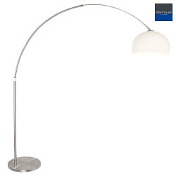 floor lamp SPARKLED LIGHT half round, with switch, with shade, with plug, adjustable E27 IP20, black matt 