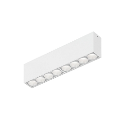 Loftlampe LINOO SURFACE 8.0 8-flammer, firkantet IP20, hvid mat, hvid blank d�mpbar