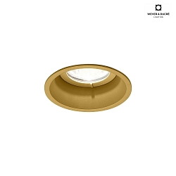Recessed spot DEEP 1.0 MR16, 12V, GU5.3, QR-CBC51 max. 12W, with standard springs, gold