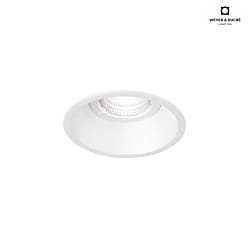 Recessed spot DEEP IP44 1.0 MR16, 12V, GU5.3, QR-CBC51 max. 12W, with leaf springs, white