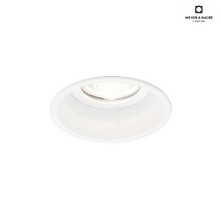 Recessed spot DEEP IP44 1.0 MR16, 12V, GU5.3, QR-CBC51 max. 12W, with standard springs, white