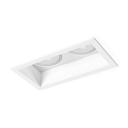 Recessed spot PLANO 2.0 PAR16, 2x GU10 max. 12W, rotatable/swivelling