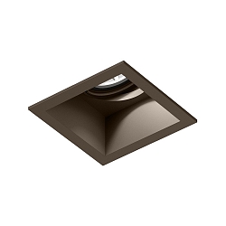 Indbygget spotlys PLANO 1.0 - LED 1-flamme, kardanisk drejning, med klemfjedre IP20, bronze d�mpbar