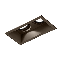 Indbygget spotlys PLANO 2.0 - LED 2-flammer, kardanisk drejning, med klemfjedre IP20, bronze d�mpbar