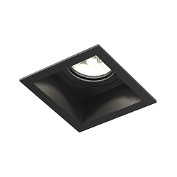 Indbygget spotlys PLANO IP44 1.0 - LED 1-flamme, stiv, med klemfjedre IP44 / IP20, mat, kulsort d�mpbar