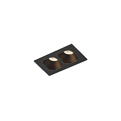 Indbygningslampe PIRRO PETIT CEILING REC 2.0 IP20, sort mat 5W 380lm 3000K 20-40� 20-40� CRI 90-100