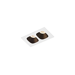 Indbygningslampe PIRRO PETIT CEILING REC 2.0 IP20, sort mat, hvid mat 5W 380lm 3000K 20-40� 20-40� CRI 90-100