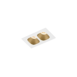 Indbygningslampe PIRRO PETIT CEILING REC 2.0 IP20, champagne, hvid mat 5W 340lm 2700K 20-40� 20-40� CRI 90-100