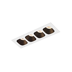 Indbygningslampe PIRRO PETIT CEILING REC 4.0 IP20, sort mat, hvid mat 10W 680lm 2700K 20-40� 20-40� CRI 90-100