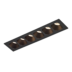 Indbygningslampe PIRRO PETIT CEILING REC 6.0 IP20, sort mat 14W 680lm 2700K 20-40� 20-40� CRI 90-100