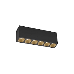 Spot PIRRO PETIT CEILING SURF 6.0 IP20, champagne, sort mat 
