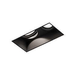 Indbygget spotlys STRANGE TRIMLESS 2.0 - LED 2-flammer, firkantet, skylle, kardanisk drejning IP20, mat, kulsort d�mpbar