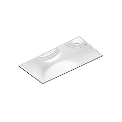 Indbygget spotlys STRANGE TRIMLESS 2.0 - LED 2-flammer, firkantet, skylle, kardanisk drejning IP20, mat, trafik hvid d�mpbar
