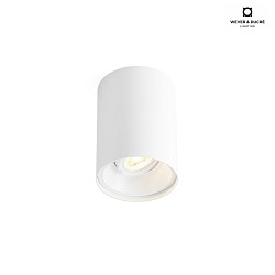 Loftlampe SOLID 1.0 cylindrisk, svingbar, drejelig GU10 IP20, hvid dmpbar