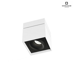 Ceiling luminaire SIRR0 1.0 PAR16, GU10 max. 12W, rotatable and swivelling, white black