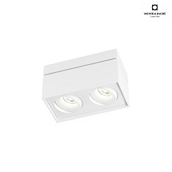 Ceiling luminaire SIRR0 2.0 PAR16, 2x GU10 max. 12W, rotatable and swivelling, white