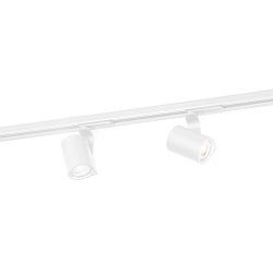 1-faset spot SQUBE ON TRACK 1.0 - PAR16 med adapter, kardanisk drejning GU10 IP20, mat, trafik hvid d�mpbar
