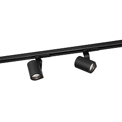 1-faset spot SQUBE ON TRACK 1.0 med adapter IP20, sort d�mpbar
