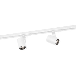 1-faset spot SQUBE ON TRACK 1.0 med adapter IP20, hvid d�mpbar