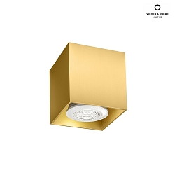 Loftlampe BOX 1.0 Kubusform, g tilbage GU10 IP20, guld dmpbar