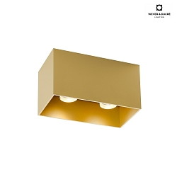 Ceiling luminaire BOX 2.0 PAR16, 2x GU10 max. 12W, gold