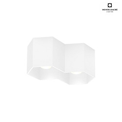 Ceiling luminaire HEXO 2.0 PAR16, 2x GU10 max. 12W, white