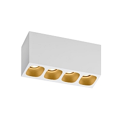 Downlight PIRRO 4.0 4-flammer IP20, guld, hvid d�mpbar
