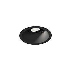 Indbygnings loftlampe DEEP ADJUST PETIT 1.0 kardanisk drejning, med klemfjedre IP20, mat, kulsort d�mpbar