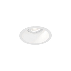 Indbygnings loftlampe DEEP ADJUST PETIT 1.0 kardanisk drejning, med klemfjedre IP20, mat, trafik hvid d�mpbar