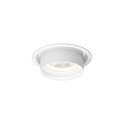 Loftlampe RINI SNEAK 1.0 - LED rund, stiv, halvt fors�nket IP44 / IP20, mat, trafik hvid d�mpbar