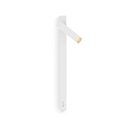 wall luminaire MICK SNOOZE WALL SURF 1.0 IP20, gold, white matt 