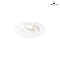 Recessed spot SPINEO 1.0 PAR16, IP20, GU10 max. 12W, with leaf springs, white