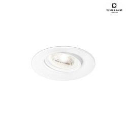Recessed spot SPINEO 1.0 PAR16, IP20, GU10 max. 12W, with standard springs, white