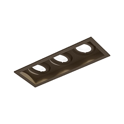 Indbygget spotlys PLANO PETIT 3.0 3-flammer, kardanisk drejning, med klemfjedre IP20, bronze d�mpbar