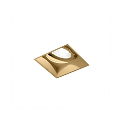 Indbygnings loftlampe STRANGE PETIT TRIMLESS 1.0 firkantet, skylle, kardanisk drejning IP20, champagne d�mpbar