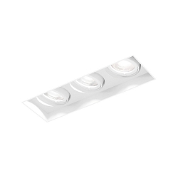 Indbygnings loftlampe STRANGE PETIT TRIMLESS 3.0 firkantet, skylle, kardanisk drejning IP20, mat, trafik hvid d�mpbar