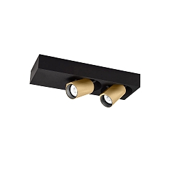 Spot BLIEK PETIT CEILING SURF 2.0 IP20, champagne, sort mat d�mpbar