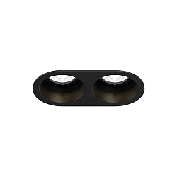 Indbygget spotlys DEEP BIJOU 2.0 - LED 2-flammer, stiv, med klemfjedre IP20, mat, kulsort d�mpbar