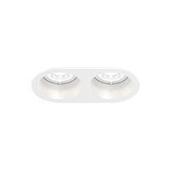 Indbygget spotlys DEEP BIJOU 2.0 - LED 2-flammer, stiv, med klemfjedre IP20, mat, trafik hvid d�mpbar